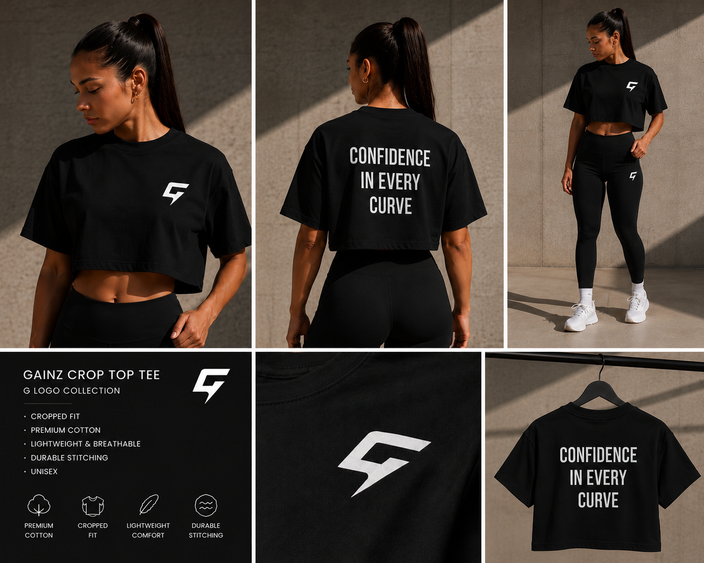 Luxe Gainz Crop Tops