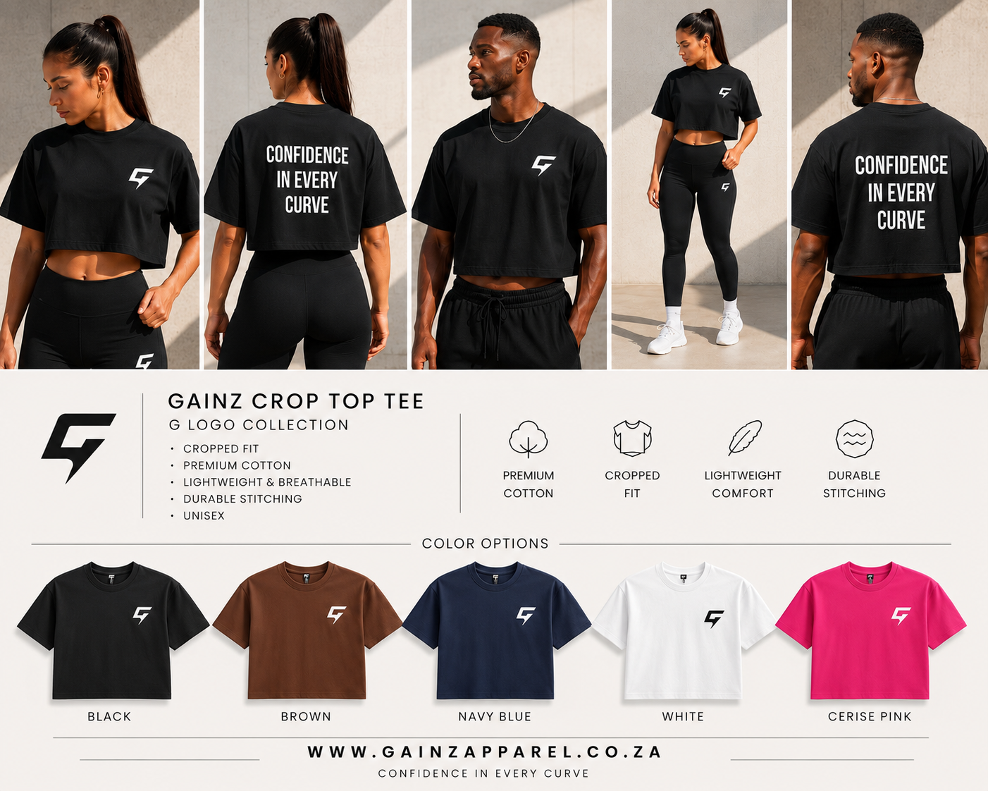 Luxe Gainz Crop Tops